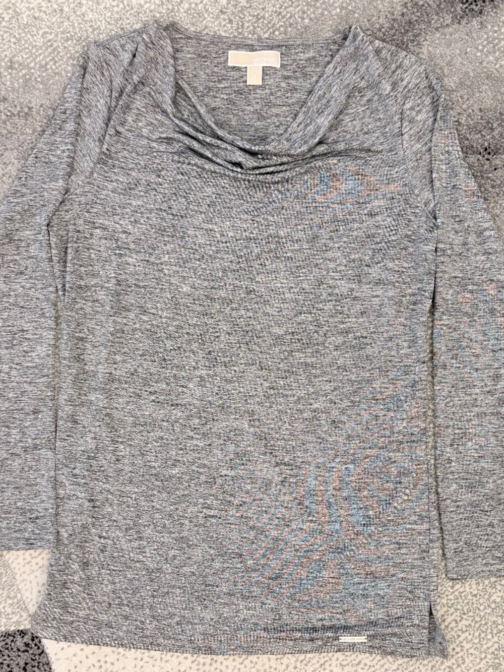 Michael Kors Marled Shiny Silver-Gray Tunic